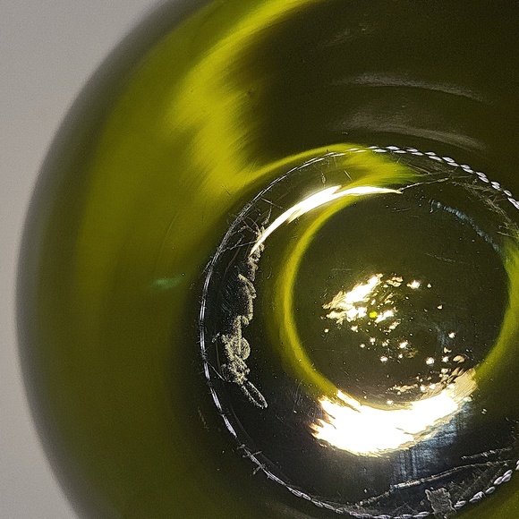 Signed Badash, Penelope Green Smoke Mouth Blown European Crystal Bowl 6 Inch - Picture 6 of 8